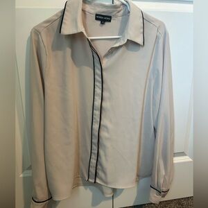 Women’s Cream Button-Up Blouse